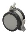 RUOTA CON FRENO PER TAVOLI (P.U.D.) KG.75 (CONF.4PZ)