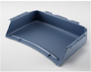 SOTTOPIANO/BOX IN PLASTICA BLU PER BANCHI DIM.CM.51X35X10H