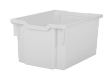 SMALL WHITE POLYPROPYLENE TRAY COMPLETE WITH SLIDING METAL GUIDES DIM.31.2X43X22.5H CM