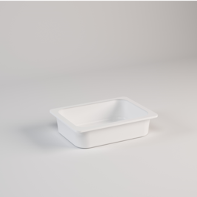 SMALL POLYPROPYLENE TRAY COMPLETE WITH METAL GUIDES FOR STAND