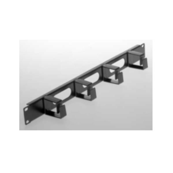 GUIDA PATCH ORIZZONTALE 1U NERO