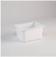 LARGE POLYPROPYLENE TRAY COMPLETE WITH METAL GUIDES FOR STAND