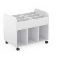 BOOK AND GAME TROLLEY ON WHEELS DIM.84X55.8X77.5H CM