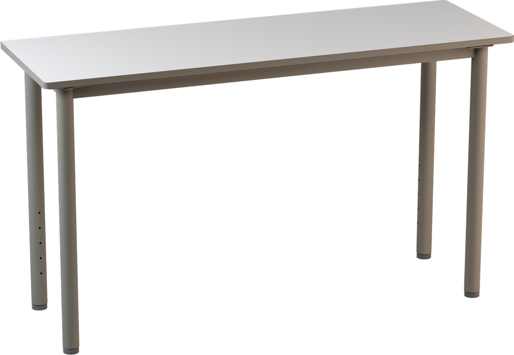 &quot;IDRA&quot; TABLE MDF TOP 25MM THICK WITH PU EDGE, STEEL TUBE LEGS DIM.CM.180X60X100H SIZE 8