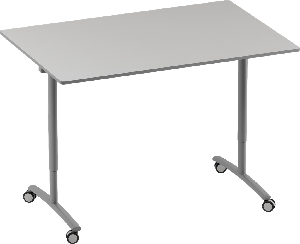 FOLDING TABLE ON WHEELS DIM.CM.120X80X71.3/97.3H