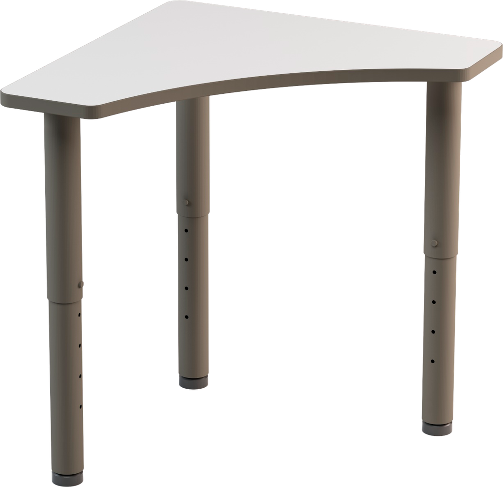 &quot;SPICA&quot; TABLE CORNER TOP MDF THICKNESS 25MM WITH PU EDGE, TELESCOPIC STEEL TUBE LEGS DIAM.65MM DIM.CM.70X70X52/58/64/70/76H (SIZE 2- 6)