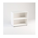 LIBRERIA BASSA A GIORNO DIM.CM.90X44,5X81,5h BIANCA