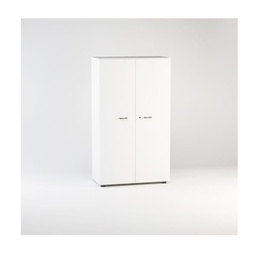 [BCBSW0D] LIBRERIA MEDIA ANTE LEGNO C/SERR. DIM.CM.90X46,3X158,3H BIANCO