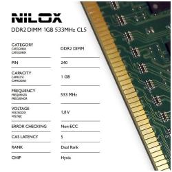 [NXD1533H1C5] RAM DDR2 DIMM 1GB 533MHZ CL5