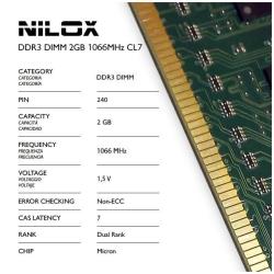 [NXD21066M1C7] RAM DDR3 DIMM 2GB 1066MHZ CL7