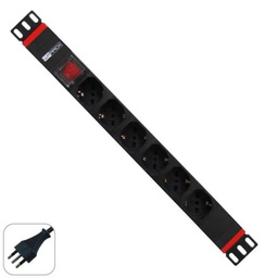 [WPN-PDU-I01-06] MULTIPRESA 1U 6 PRESE UNIVERSALI