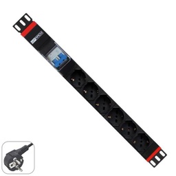 [WPN-PDU-G02-06] MULTIPRESA 1U 6 PRESE UNIVERSALI