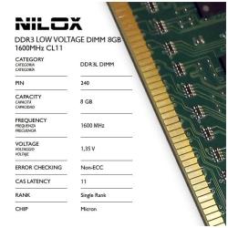 [NXD8L1600M1C11] RAM DDR3L DIMM 8GB 1600MHZ CL11