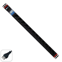 [WPN-PDU-I02-12] MULTI-SOCKET 12 UNIVERSAL SOCKETS VERTICAL