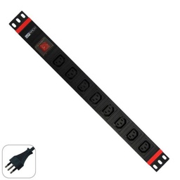 [WPN-PDU-I05-08] MULTIPRESA 1U 8 PRESE IEC C13(VD