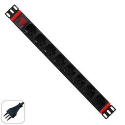 [WPN-PDU-I01-08] MULTIPRESA 1U 8 PRESE UNIVERSALI