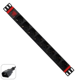 [WPN-PDU-C01-08] MULTIPRESA 1U 8 PRESE UNIVERSALI