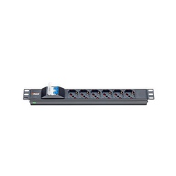 [309140] PDU 1U 6 UNIVERSAL SOCKETS WITH MAGNETIC SWITCH