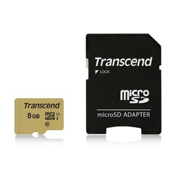 [TS8GUSD500S] 8GB UHS-I U1 MICROSD CON ADATTATORE