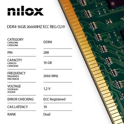 [NXR162666M1C19] RAM DDR4 16GB 2666MHZ ECC REG CL19