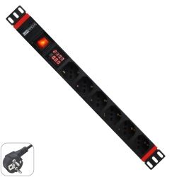 [WPN-PDU-G03-06] MULTI-SOCKET 1U 6 SCHUKO SOCKETS