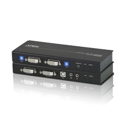 [CE604-AT-G] USB DUAL VIEW DVI KVM EXTENDER WITH