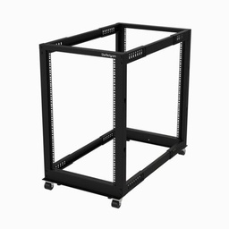 [4POSTRACK18U] ARMADIO SERVER RACK A TELAIO APERT