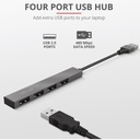 Halyx Aluminium 4-Port Mini USB HUB