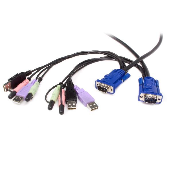 2 PORT VGA + USB CABLE KVM