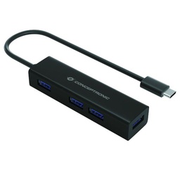 [HUBBIES07B] 4-PORT USB 3.0 ALUMINUM HUB