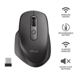 [23812] OZAA RECHARGEABLE MOUSE BLACK