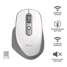 [24035TRS] OZAA RECHARGEABLE MOUSE WHITE