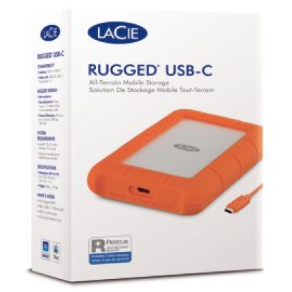 1TB Lacie Rugged HDD USB-C