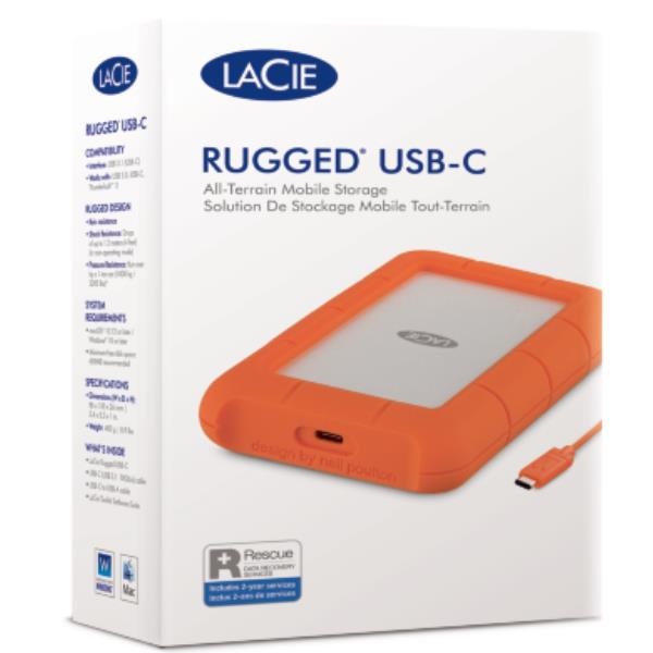 4TB Lacie Rugged HDD USB-C