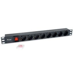 [333283] POWER STRIP 8BAY CEE7/4 WITH SWITCH