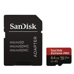 [SDSQXCU6AN064GR] EXTREME PRO MICROSDXC 64GB+SD ADAP