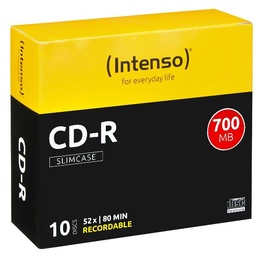 [1001622] CD-R 700 MB/80 M.52X Slim Case 10pz