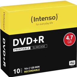 [4811652] DVD+R 4.7GB 16X SLIM PRINTABLE 10PCS