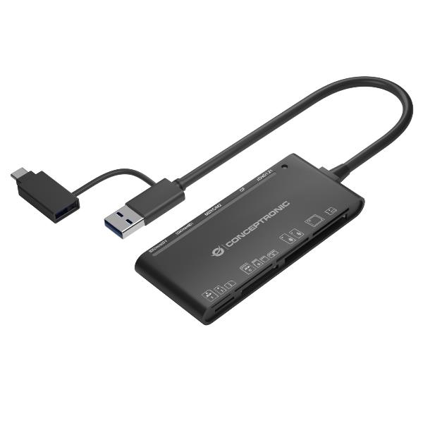 7-in-1 USB 3.0 Card Reader USB-A/C