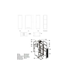 [WPN-RSA-42812BS] RACK IP20 RSA 42U 800X1200 NERO S