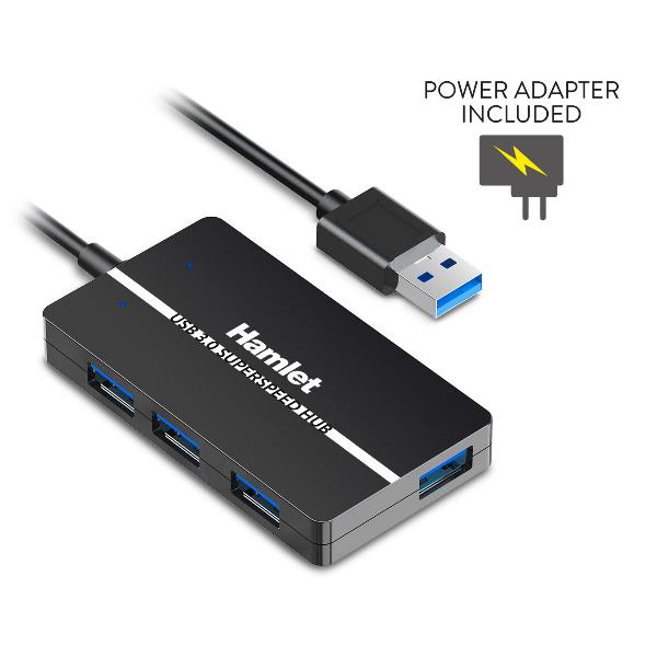 Usb3.0 Slim 4P hub. 5GBPS ALIM.10W
