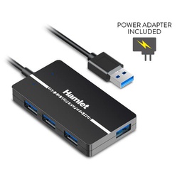 [XHUB-04U3P] HUB USB3.0 SLIM 4P. 5GBPS ALIM.10W