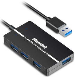 [XHUB-04U3] HUB USB3.0 SLIM 4 PORTE 5.0GBPS