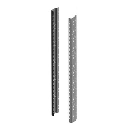 [309441] PAIR OF 19&quot; 24U BLACK UPRIGHTS