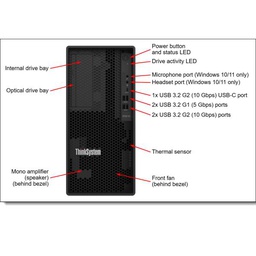 [7D8JA043EA] THINKSYSTEM ST50 V2 E-2324G 16GB