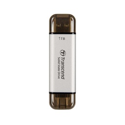 [TS1TESD310S] 1TB EXTSSD USB10GBPS TYPEC/A SILVER