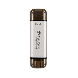 [TS512GESD310S] 512GB EXTSSD USB10GBPS TYPEC/A SILV