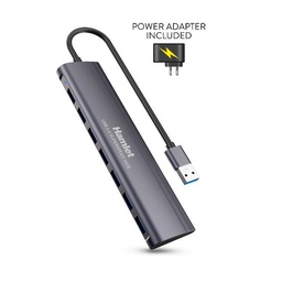 [XHUB-07A3P] HUB USB3.0 SLIM 7 PORTE 5.0GBPS ALI