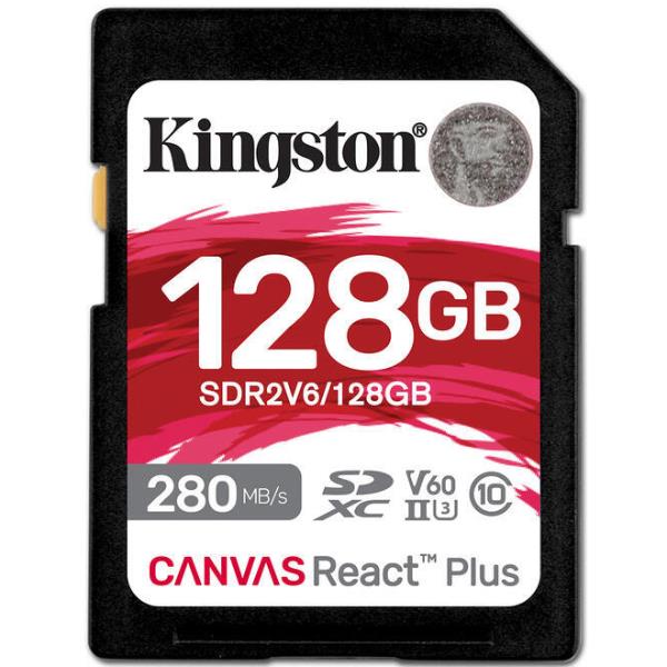 128GB Canvas React Plus SDXC U3 V60
