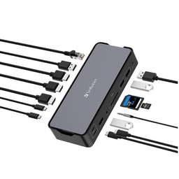 [32171V] USB C MULTIP.15 IN 1 HDMI 8K PD 80W